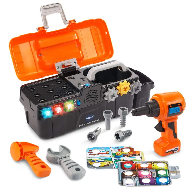 Maleta Ferramenta Preta Laranja Vtech