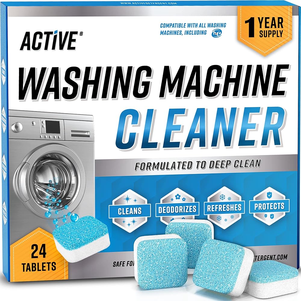 Limpador de Maquina de Lavar Roupas 24 Tablets Active
