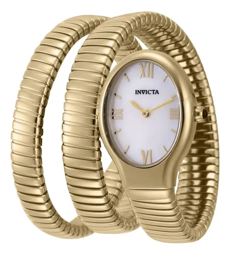 Relogio Feminino Invicta Serpente Dourado