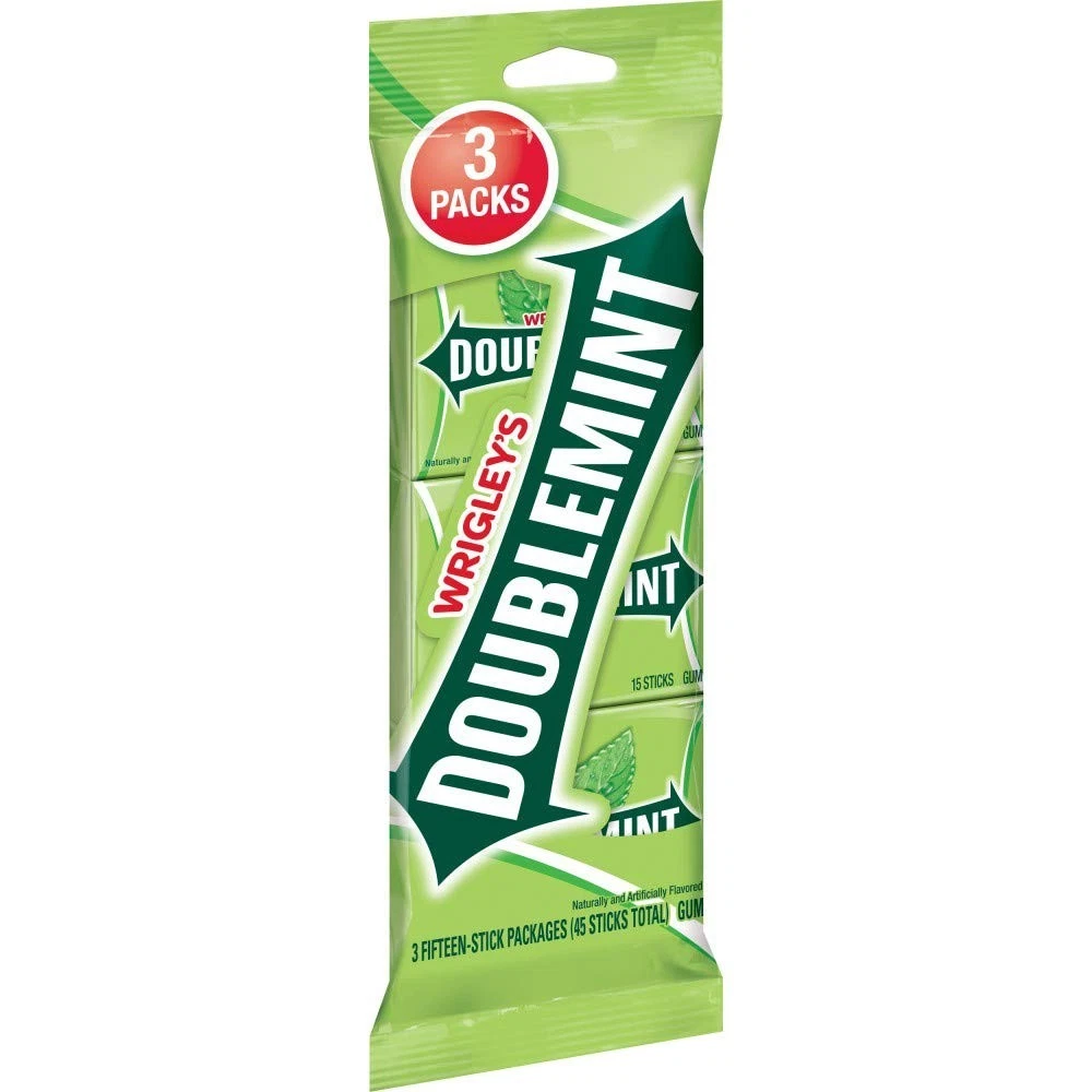 Pacote 3 Chicletes Doublemint