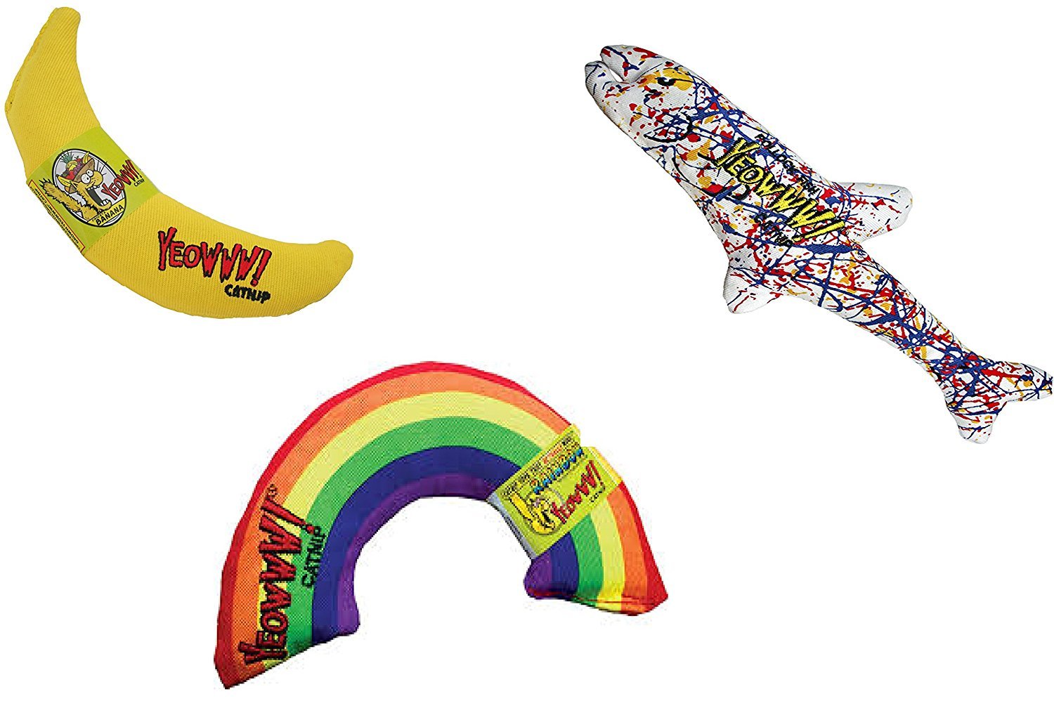 Banana Arco Iris Peixe Acess para Gatos Cada