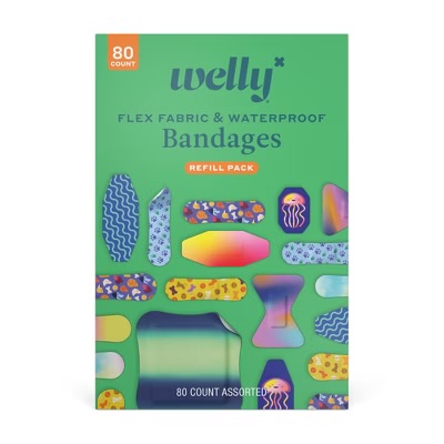 Flex Fabric Bandages e Waterproof 80 Unid Sortidos Welly